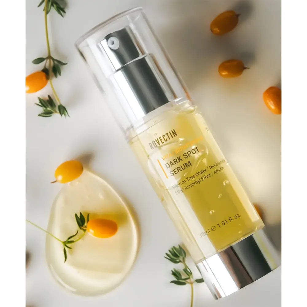 ROVECTIN Vita Dark Spot Serum - Gesichtsserum mit Niacinamid und Arbutin, das zur sichtbaren Verbesserung des Hauttons und zur Reduzierung von Pigmentflecken und Unreinheiten beiträgt - 30 ml