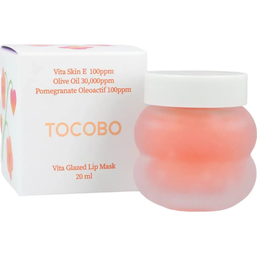 TOCOBO Vita Glazed Vegan Lippenmaske - Intensive Feuchtigkeit und Nährung für samtweiche Lippen, 20 ml