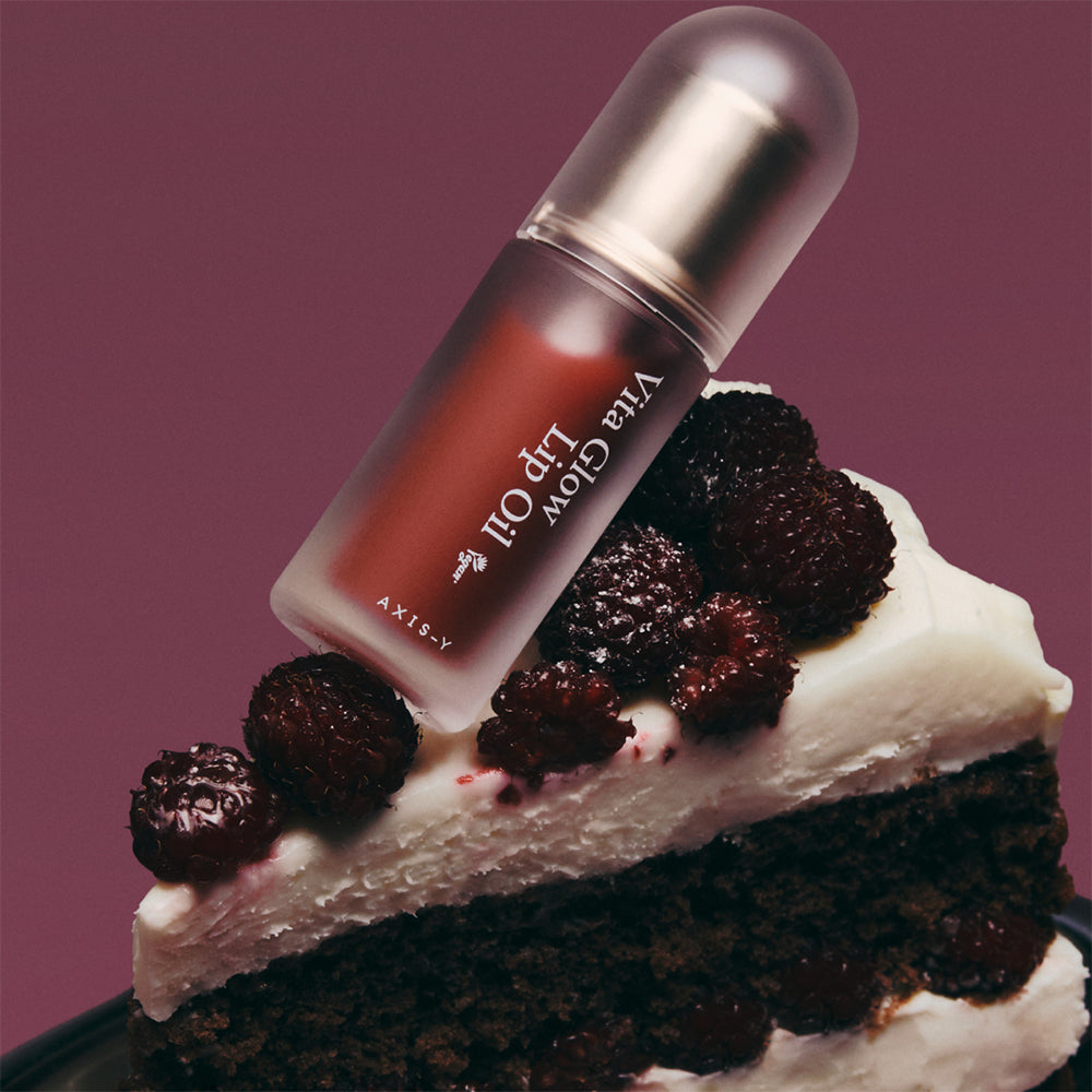 AXIS-Y Vita Glow Lip Oil - Lippenöl mit Himbeerextrakt und Vitamin E, das zur Aufrechterhaltung der Feuchtigkeit und des täglichen Komforts beiträgt - Chilled Berry