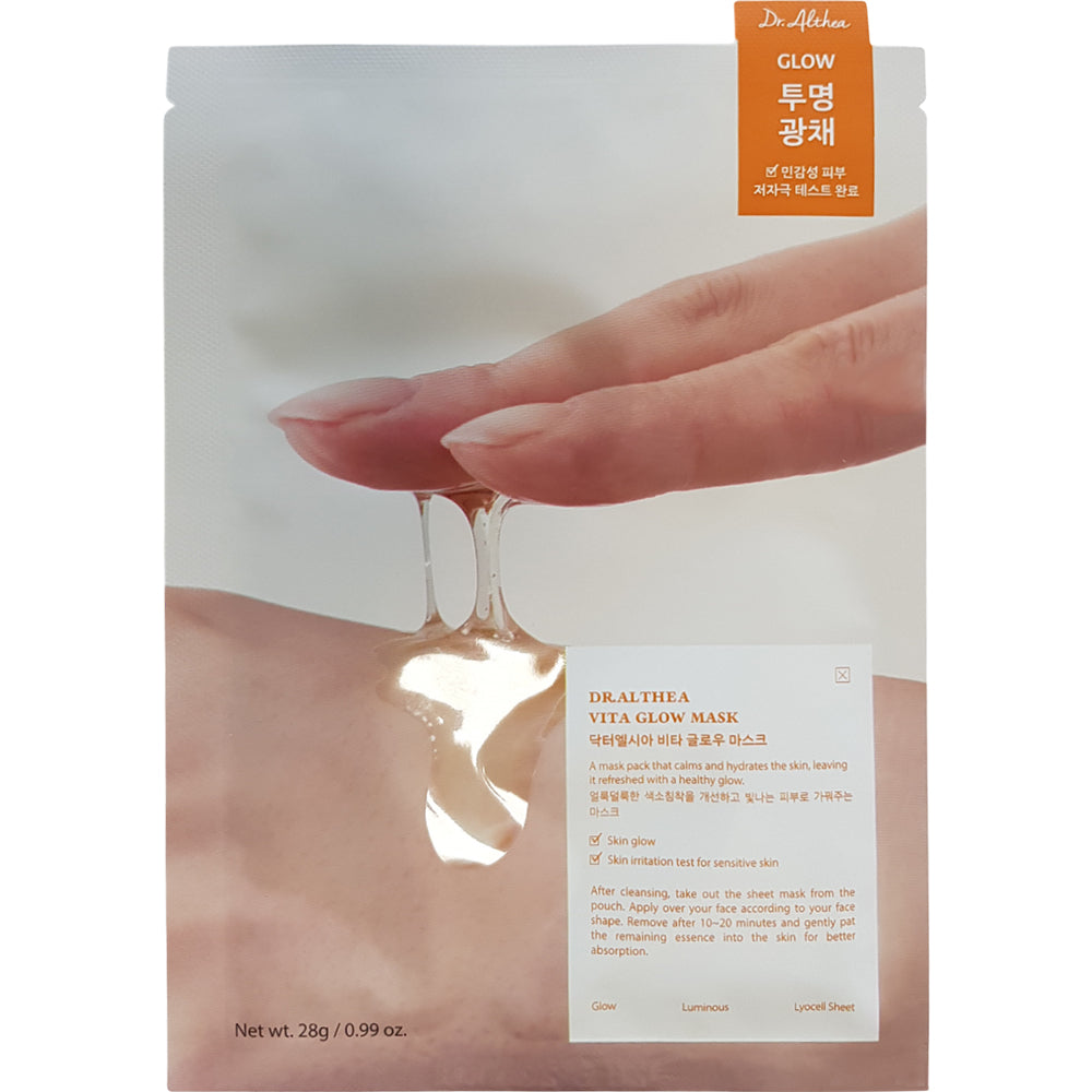 Dr. Althea Vita Glow Mask - Gesichtsmaske mit Sanddornwasser und Niacinamid für Ausstrahlung und Feuchtigkeit - 28 g