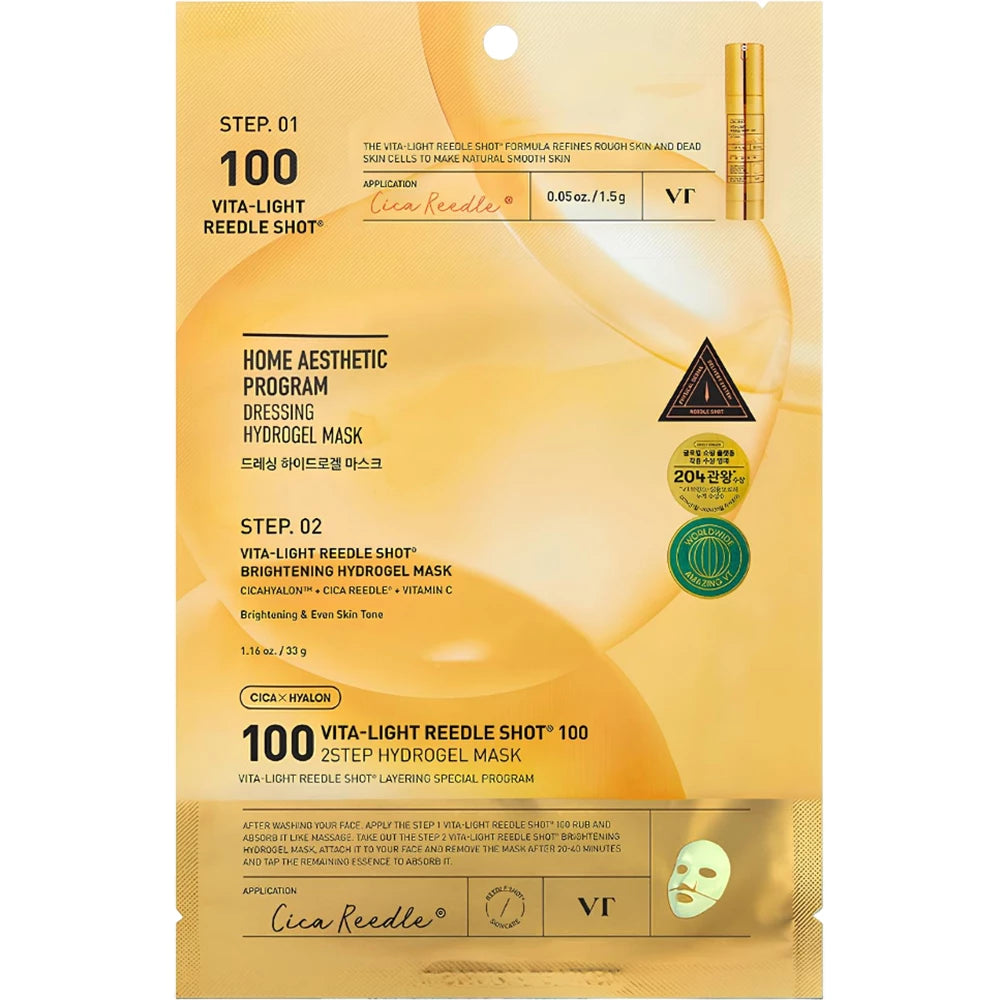 VT COSMETICS Vita-Light Reedle Shot 100 2-Schritte Hydrogel Maske