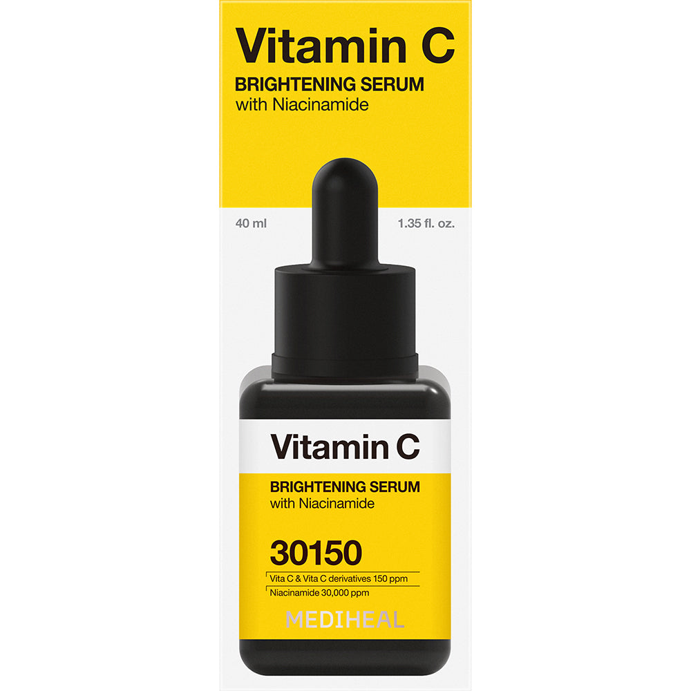 MEDIHEAL Vitamin C Brightening Serum - ser de fata formulat cu vitamina C si niacinamida, care contribuie la iluminarea si uniformizarea tenului si la metinerea aspectului suplu al pielii - 40 ml