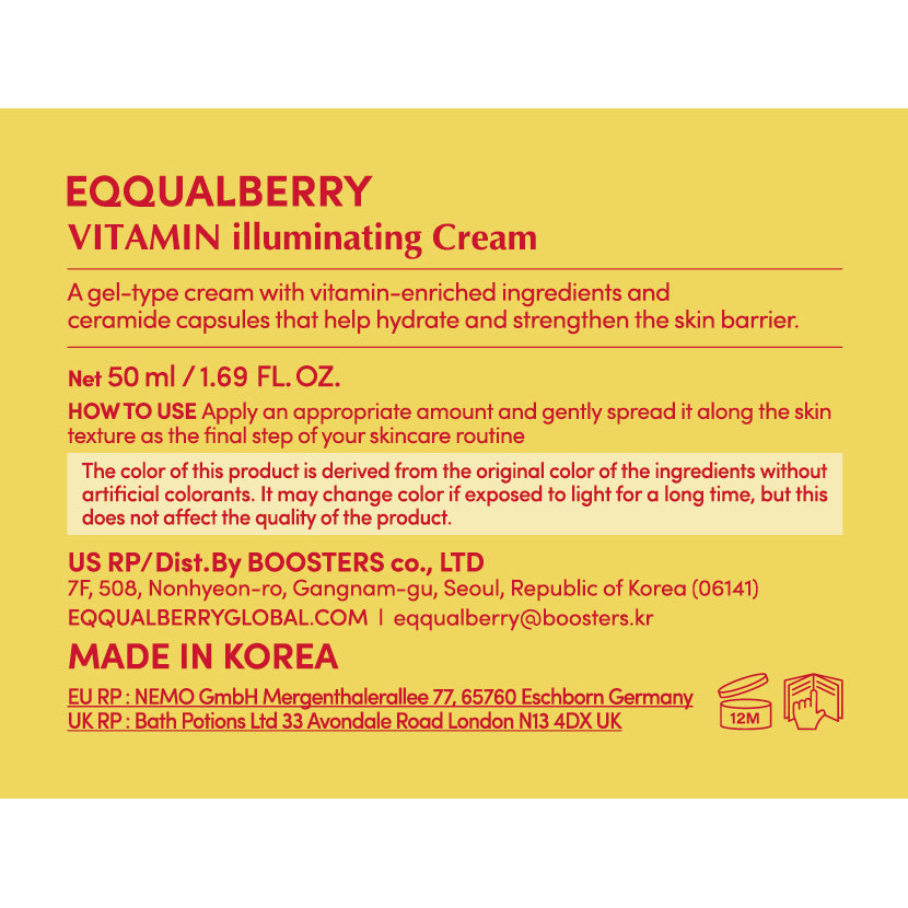 EQQUALBERRY Vitamin-Aufhellungscreme, 50 ml