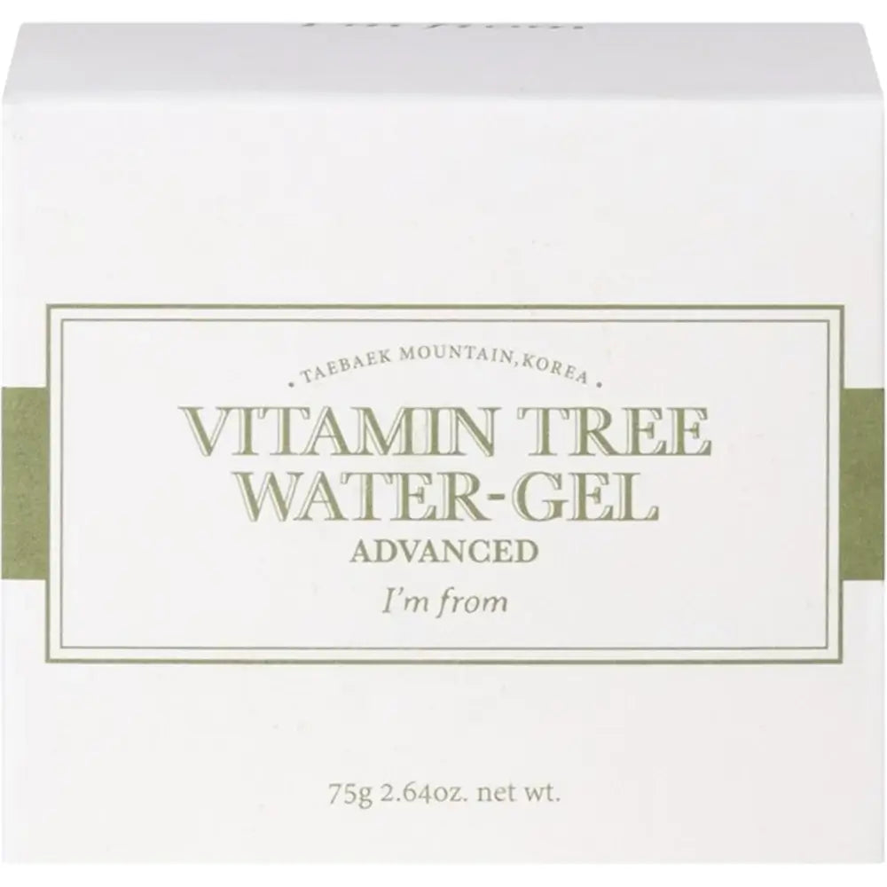 I'm From Vitamin Tree Water Gel Advanced Gel Feuchtigkeitscreme - Intensive Feuchtigkeit und Ausstrahlung, 75 g