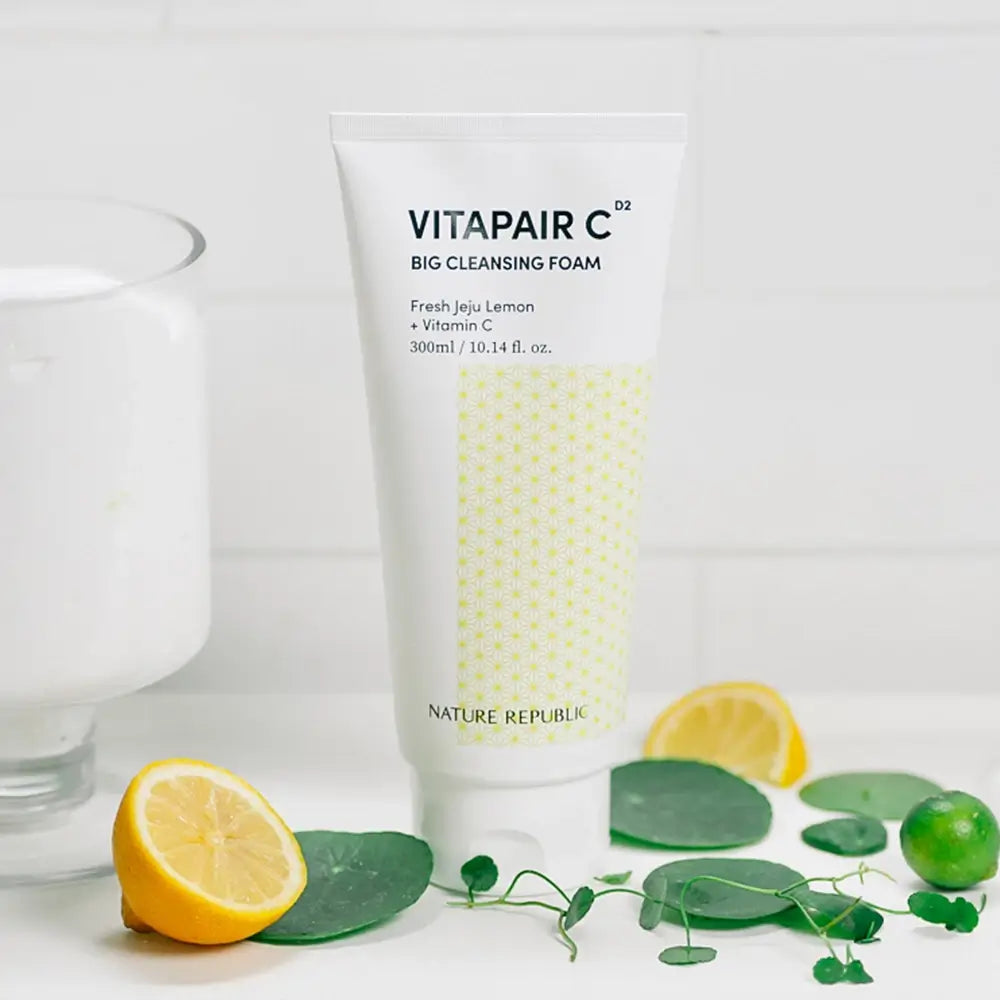 NATURE REPUBLIC Vitapair C Spuma de Curatare Faciala cu Vitamina C - Curatare Profunda si Luminozitate, 300 ml