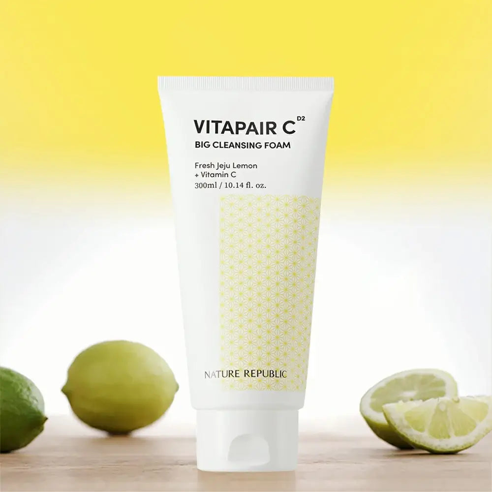 NATURE REPUBLIC Vitapair C Spuma de Curatare Faciala cu Vitamina C - Curatare Profunda si Luminozitate, 300 ml