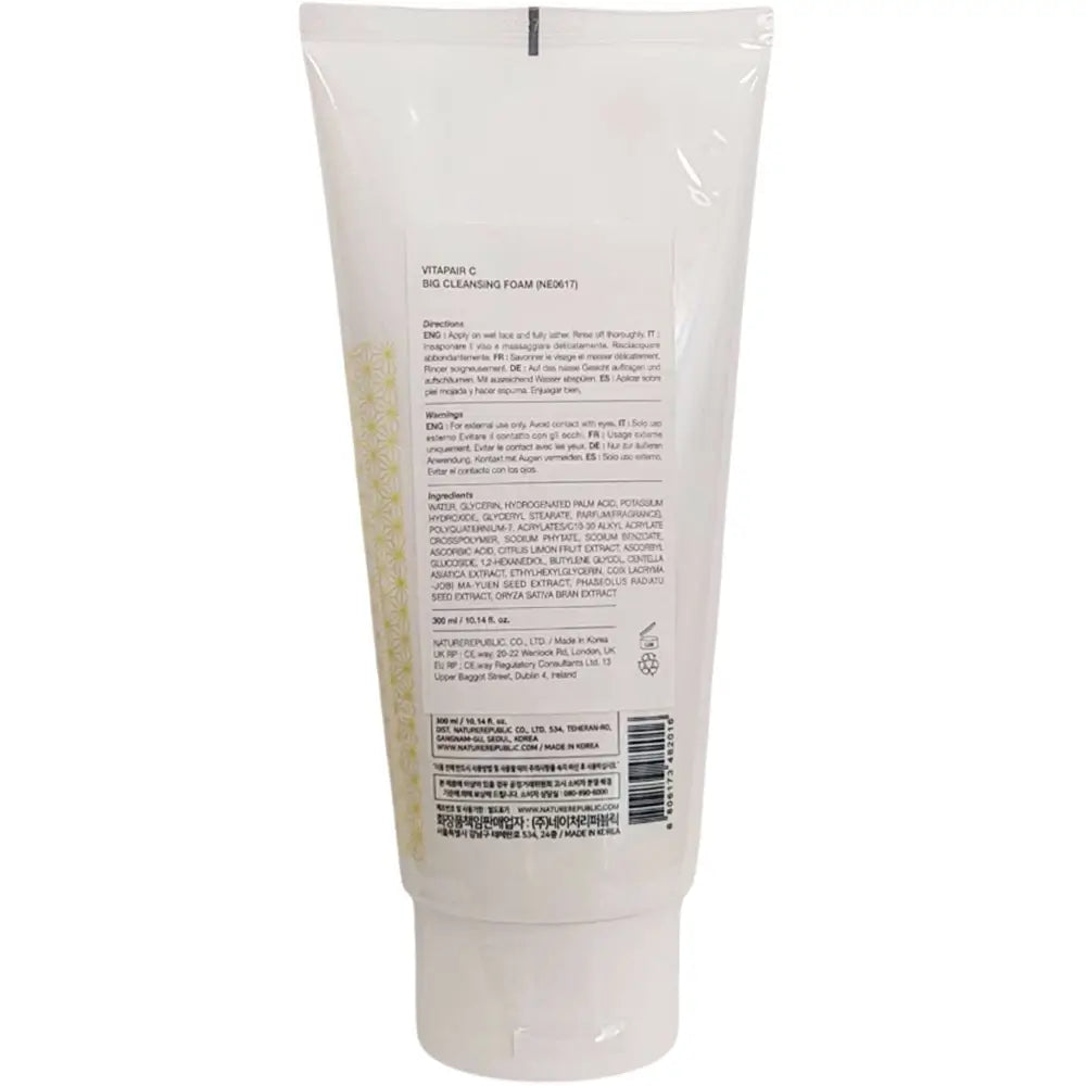 NATURE REPUBLIC Vitapair C Spuma de Curatare Faciala cu Vitamina C - Curatare Profunda si Luminozitate, 300 ml