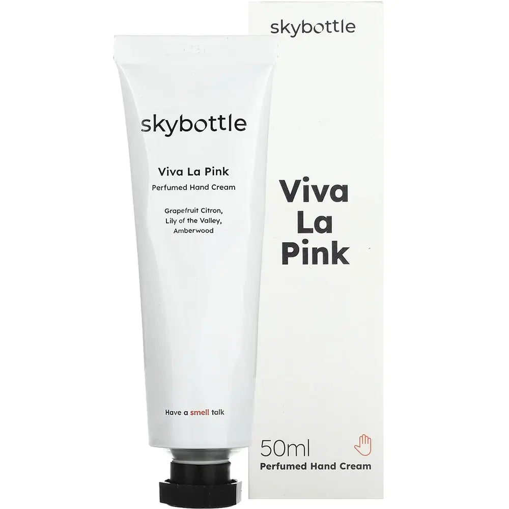 SKYBOTTLE Viva la Pink Handcreme Grapefruit & Maiglöckchen - Intensive Feuchtigkeitspflege und Geschmeidigkeit, 50 ml