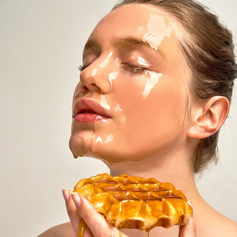 KOCOSTAR Waffelmaske Honig