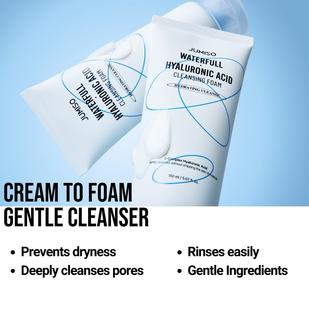 JUMISO Waterfull Hyaluronic Acid Cleansing Foam - Reinigungsschaum mit Hyaluronsäure und Ceramid