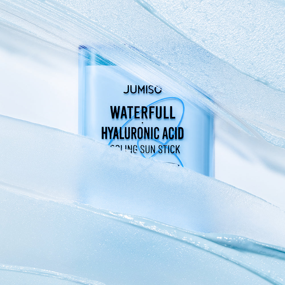 JUMISO Waterfull Hyaluronic Acid Cooling Sunstick - Sonnenschutzstift mit Hyaluronsäure und Panthenol für Feuchtigkeit und Hautkomfort - 18g