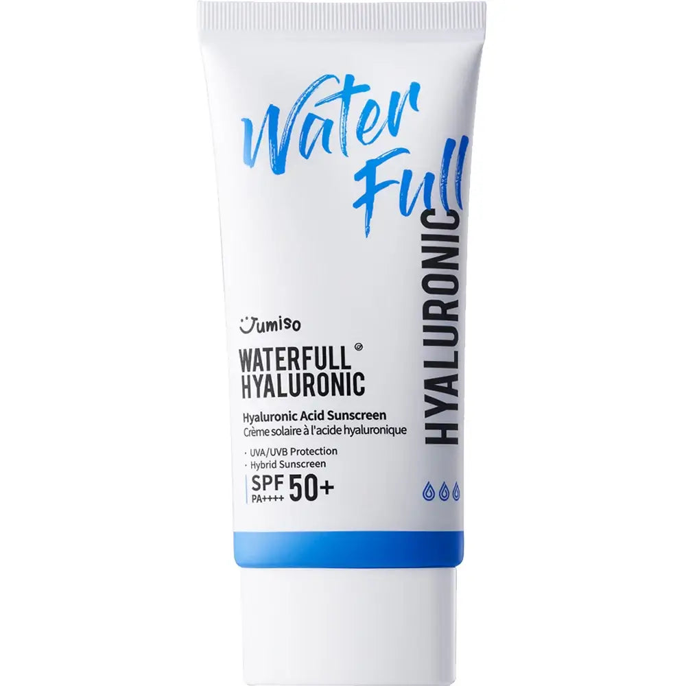 JUMISO Waterfull Hyaluronsäure Sonnencreme LSF 50+ - Gesichtscreme mit Hyaluronsäure und Sonnenschutzfiltern LSF 50+ PA++++, die zum Schutz vor UVA- und UVB-Strahlen und zur Aufrechterhaltung der Hautfeuchtigkeit beitragen - 50 ml