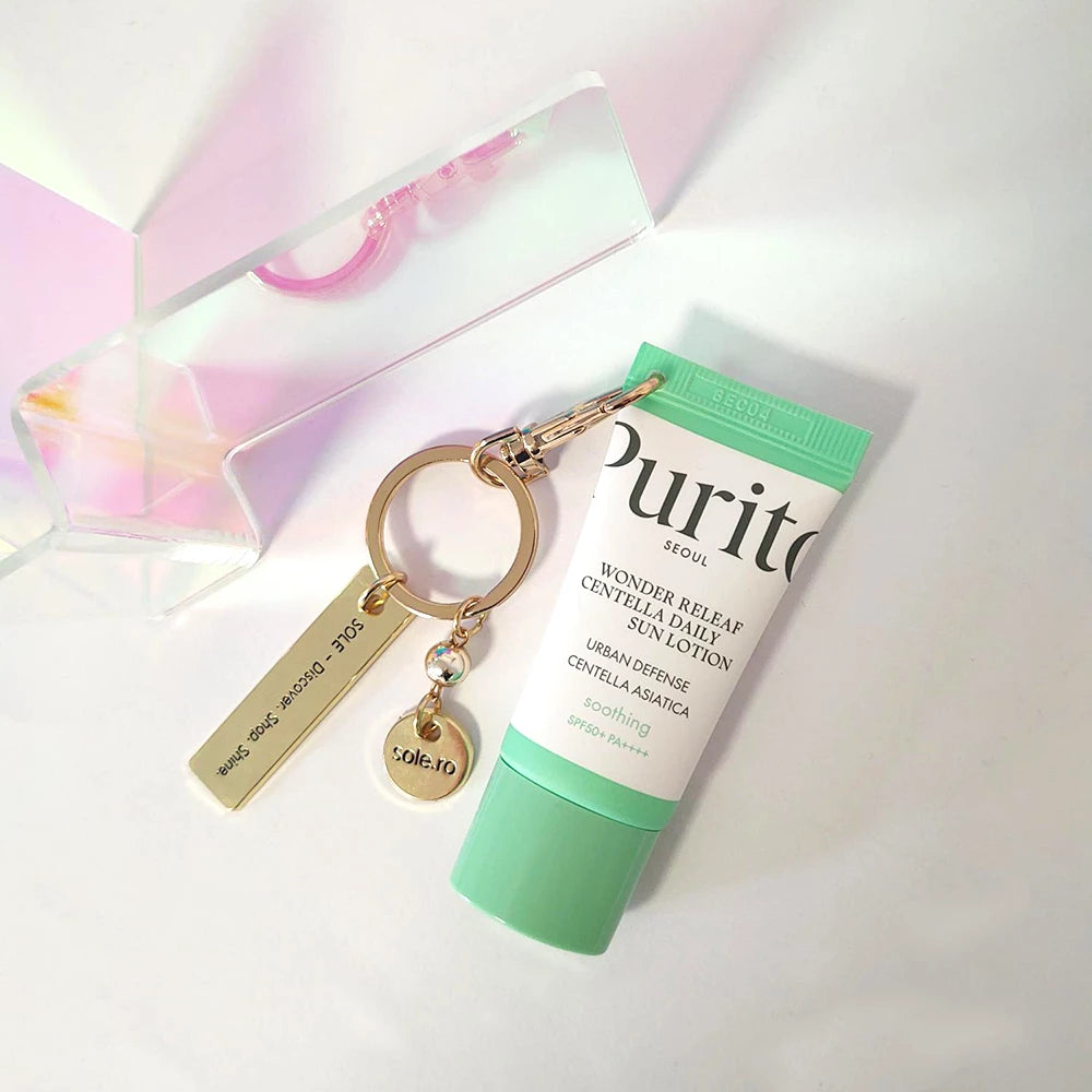 PURITO Wonder Releaf Centella Sonnenschutzlotion Mini LSF 50+ PA++++ mini (15 ml) - Gesichtscreme mit Centella Asiatica und Hyaluronsäure, die zum Sonnenschutz LSF 50+ PA++++ beiträgt - 15 ml