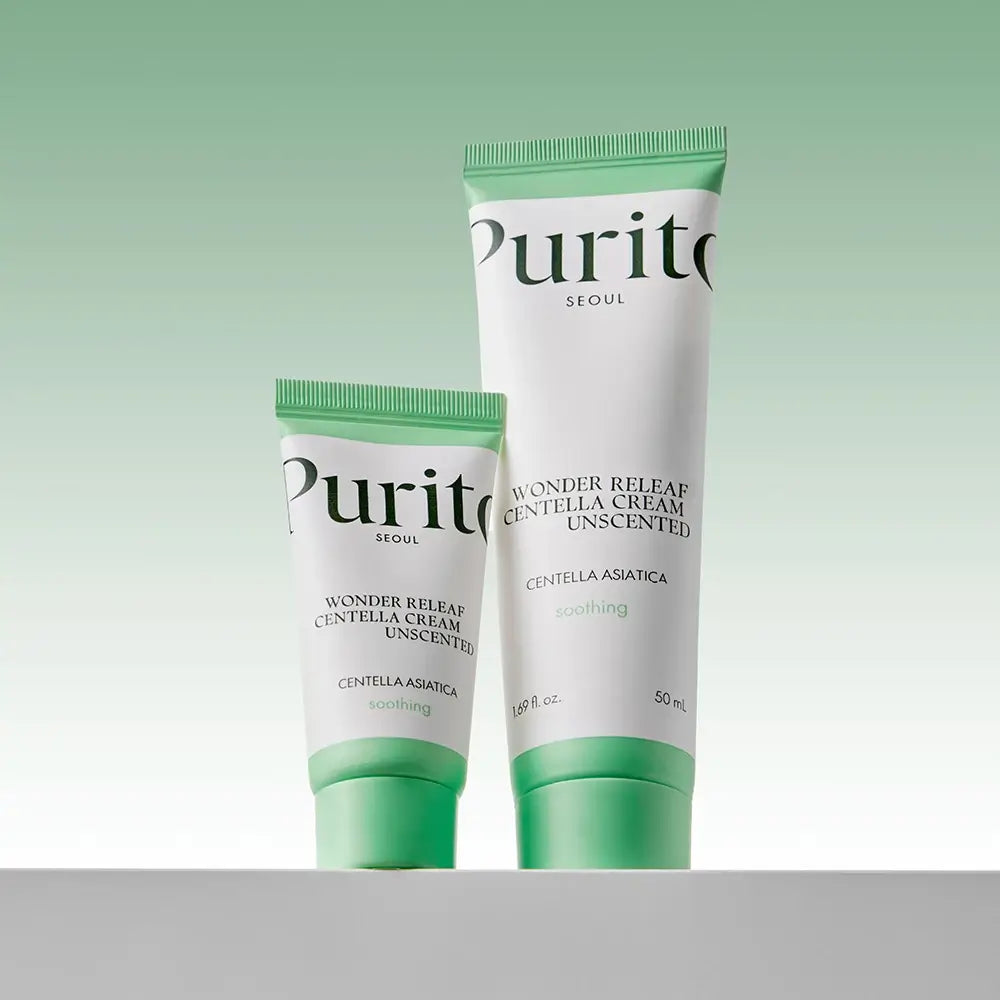 PURITO Wonder Releaf Centella Unscented Cream - Gesichtscreme mit Centella Asiatica und Ceramid NP, die hilft, Reizungen zu lindern und die natürliche Hautbarriere zu erhalten - 15 ml