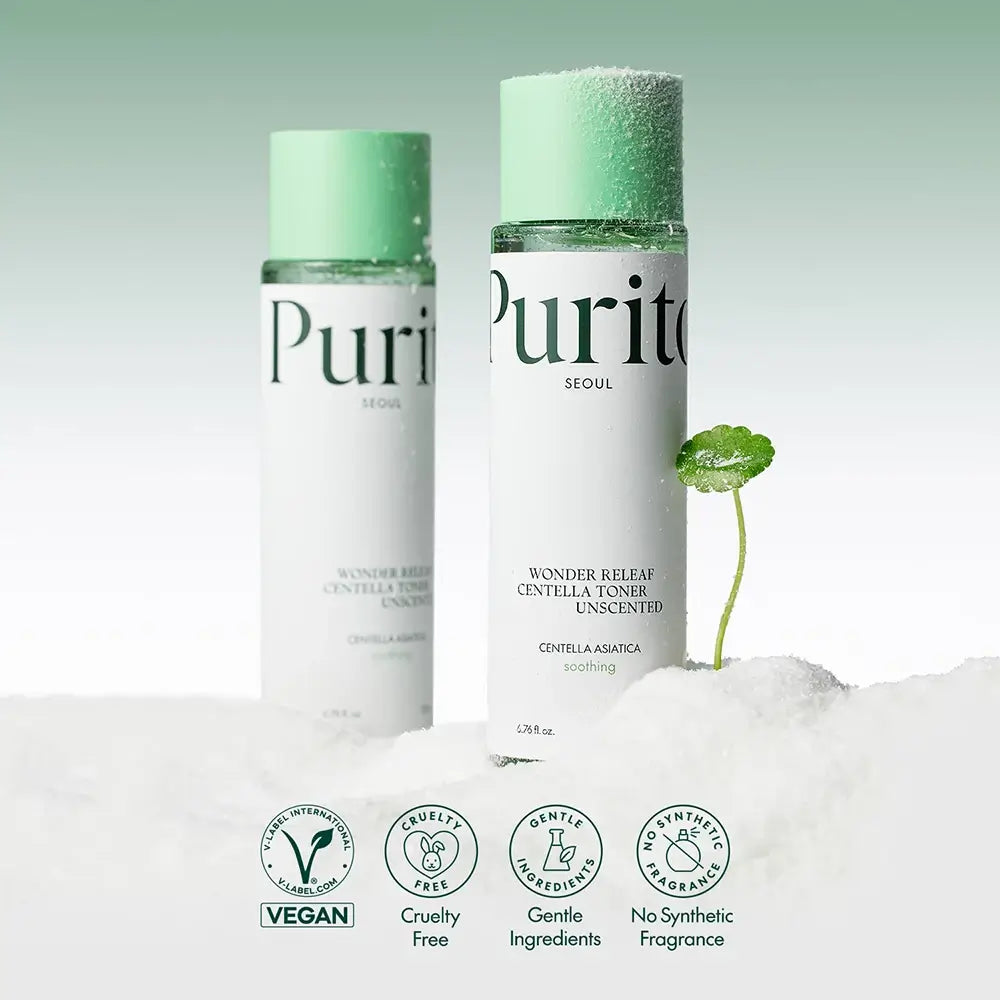 PURITO Wonder Releaf Toner beruhigend Centella Parfümfrei - Schnelle Linderung und intensive Feuchtigkeit für empfindliche Haut, 200 ml