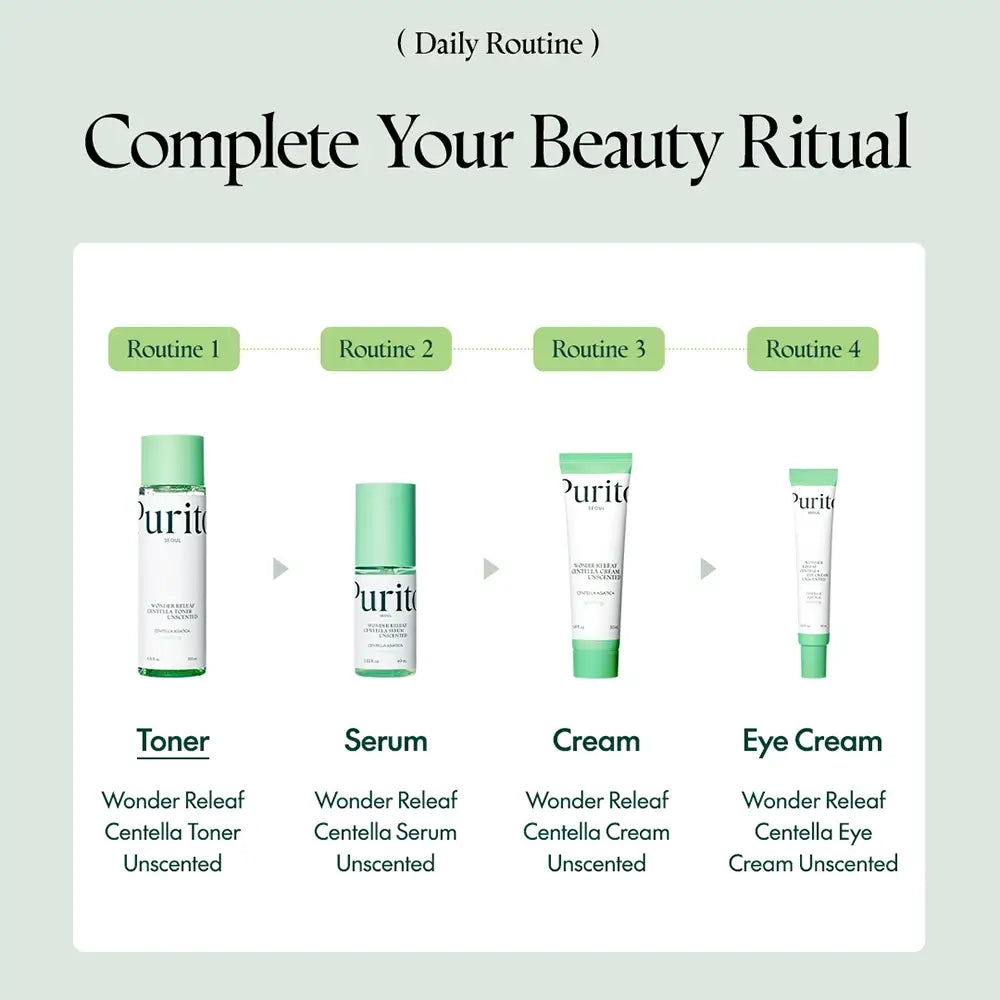 PURITO Wonder Releaf Toner beruhigend Centella Parfümfrei - Schnelle Linderung und intensive Feuchtigkeit für empfindliche Haut, 200 ml