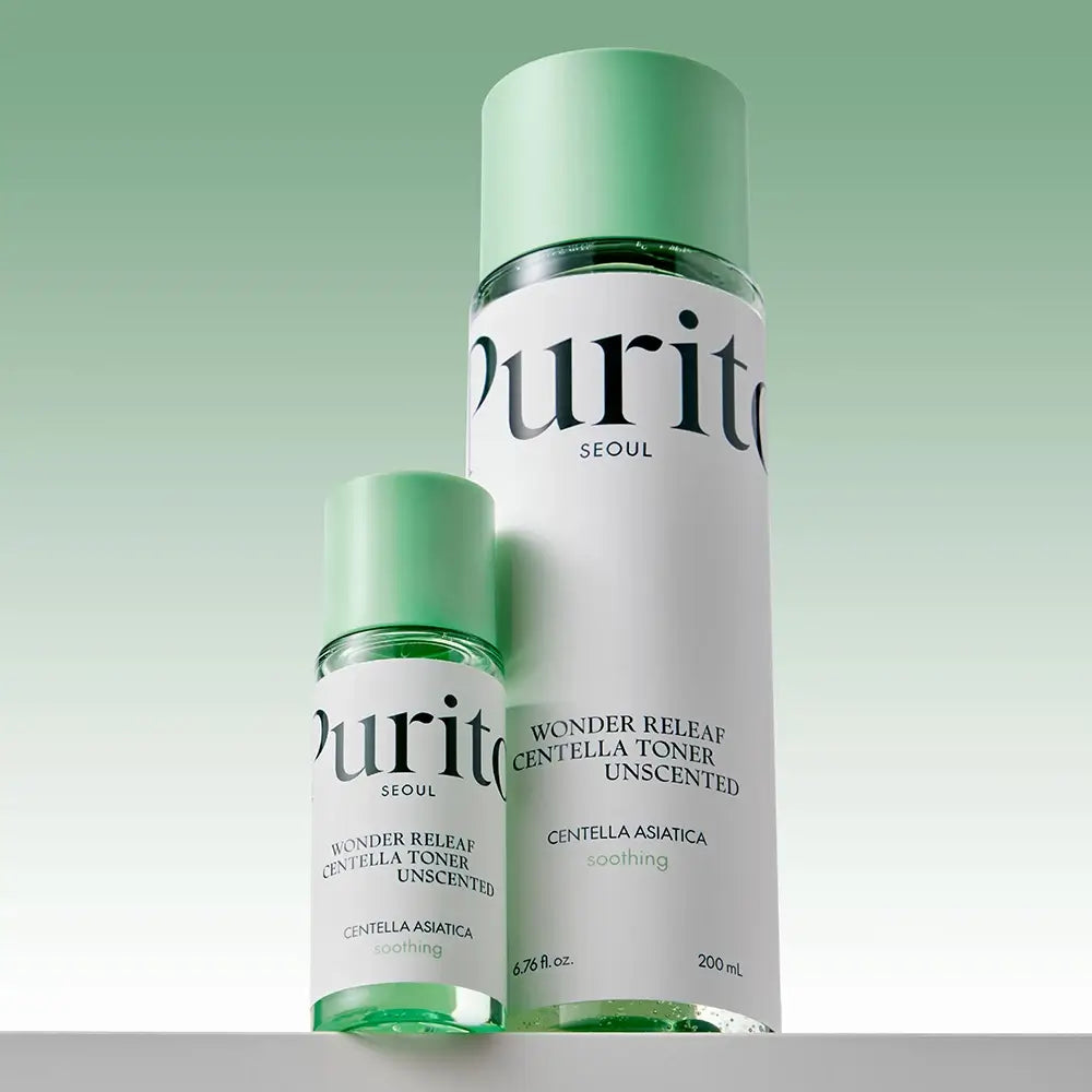 PURITO Wonder Releaf Centella Beruhigendes Gesichtswasser (Duftfrei) - Angereichert mit koreanischer Centella Asiatica und Panthenol zur Hautberuhigung und Feuchtigkeitspflege - 30 ml