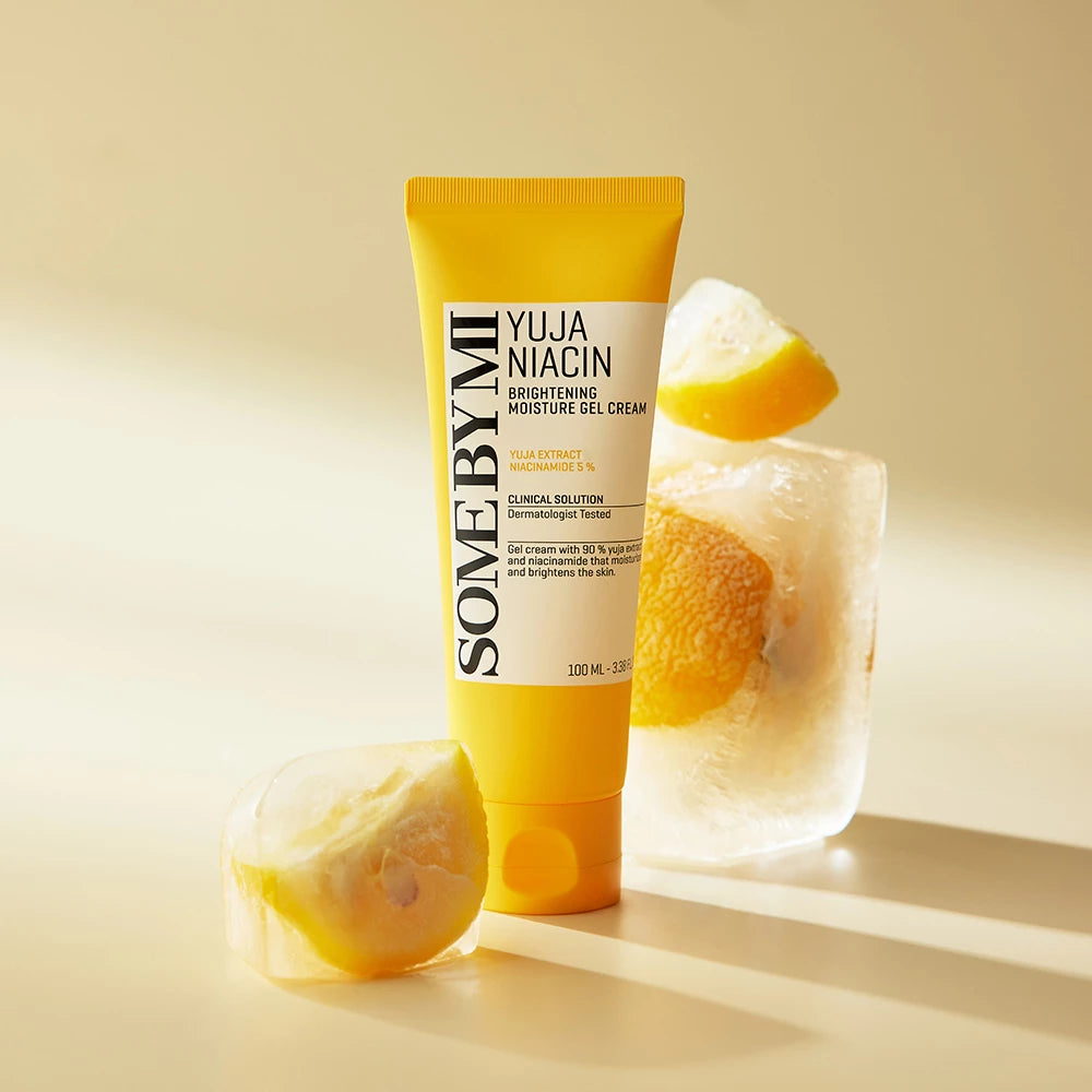 SOME BY MI Yuja Niacin Brightening Moisture Gel Cream - Gesichtscreme mit Yuja-Extrakt und 5% Niacinamid, für Hautfeuchtigkeit und gleichmäßigen Teint - 100 ml