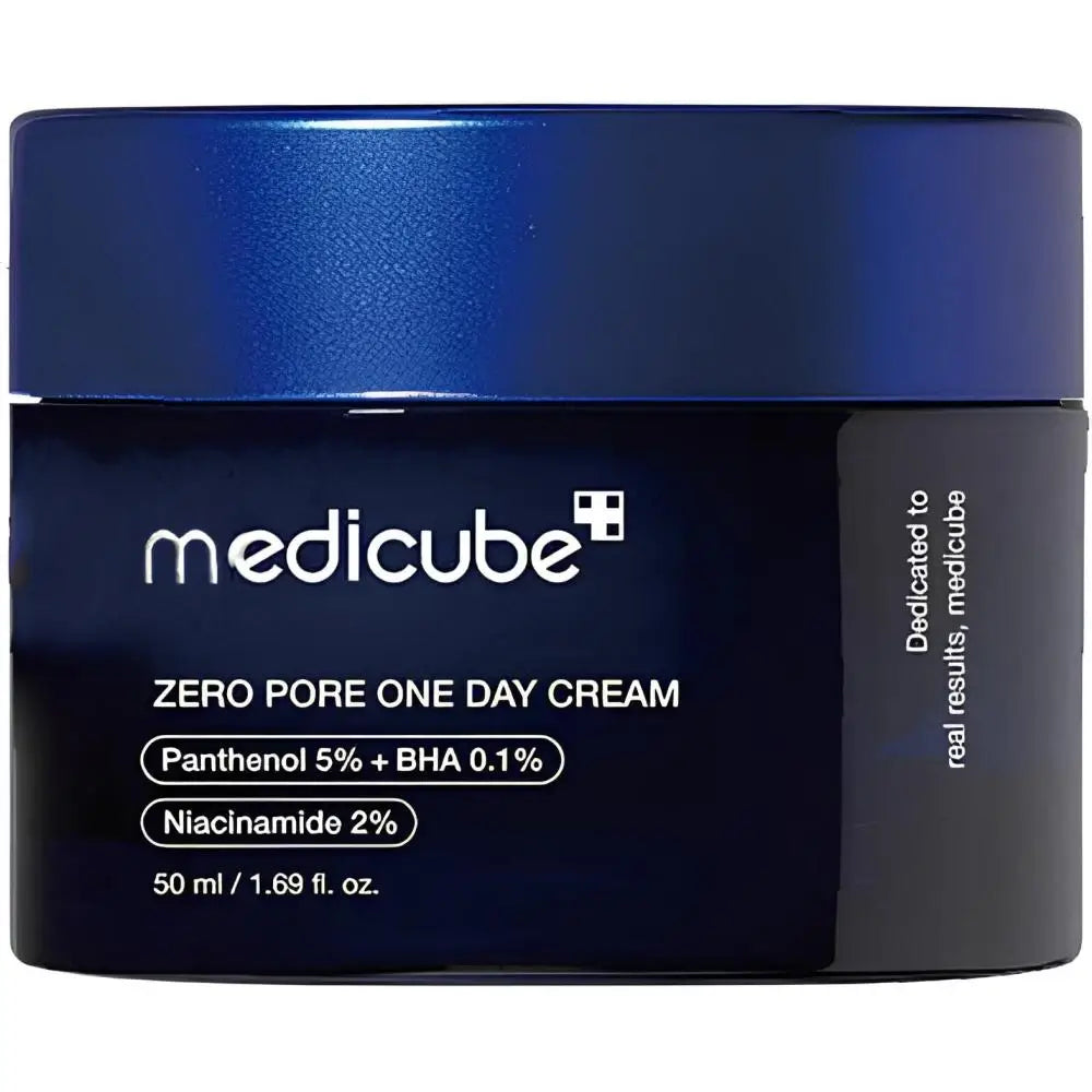 MEDICUBE Zero Pore One Day Cream - Gesichtspflege mit Panthenol und Salicylsäure zur Reduzierung von überschüssigem Talg und zur Aufrechterhaltung der Hautfeuchtigkeit - 50 ml