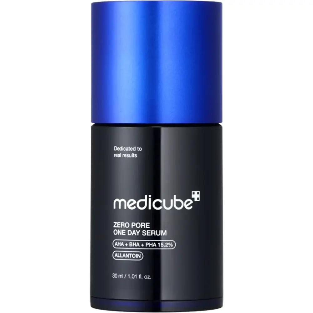 MEDICUBE Zero Pore One Day Serum - Gesichtsserum mit 1% AHA und 2% Niacinamid zur sichtbaren Reduzierung von Poren und Talgüberschuss - 30 ml