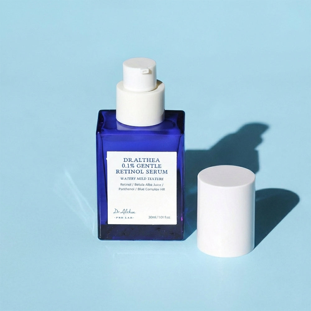 Dr. Althea 0,1% Sanfter Retinol-Serum - Gesichtsserum mit 0,1% Retinol und Bakuchiol formuliert, das zur Verbesserung der Hauttextur und zur Aufrechterhaltung des Anwendungskomforts beiträgt - 30 ml
