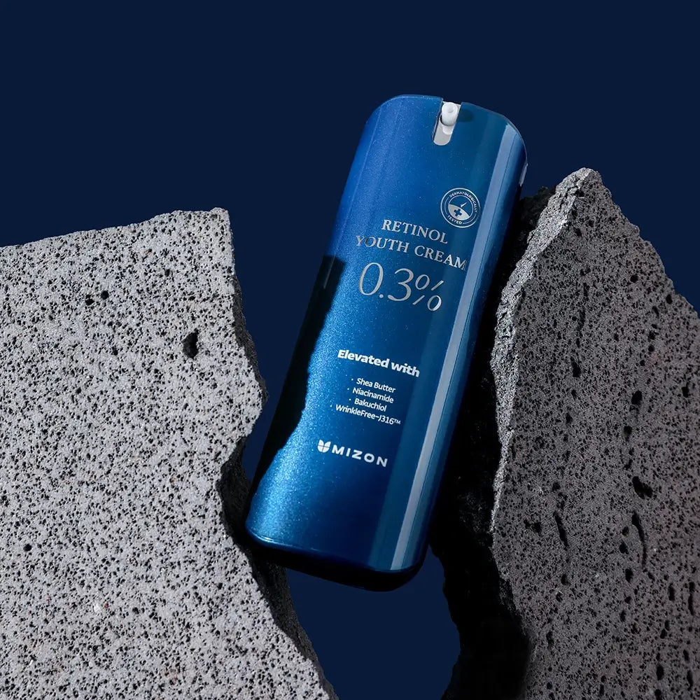 MIZON 0,3% Retinol Jugendcreme - Gesichtscreme mit Retinol und Niacinamid zur Reduzierung von Falten und feinen Linien für einen strahlenderen Teint - 26 g