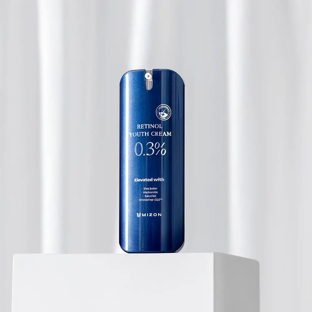 MIZON 0,3% Retinol Jugendcreme - Gesichtscreme mit Retinol und Niacinamid zur Reduzierung von Falten und feinen Linien für einen strahlenderen Teint - 26 g
