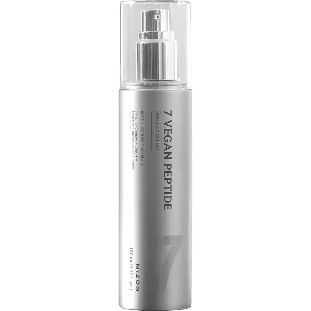 MIZON 7 Vegan Peptid-Booster-Serum - Gesichtsserum mit 7 veganen Peptiden und Hyaluronsäure für Hautfeuchtigkeit und Komfort - 150 ml
