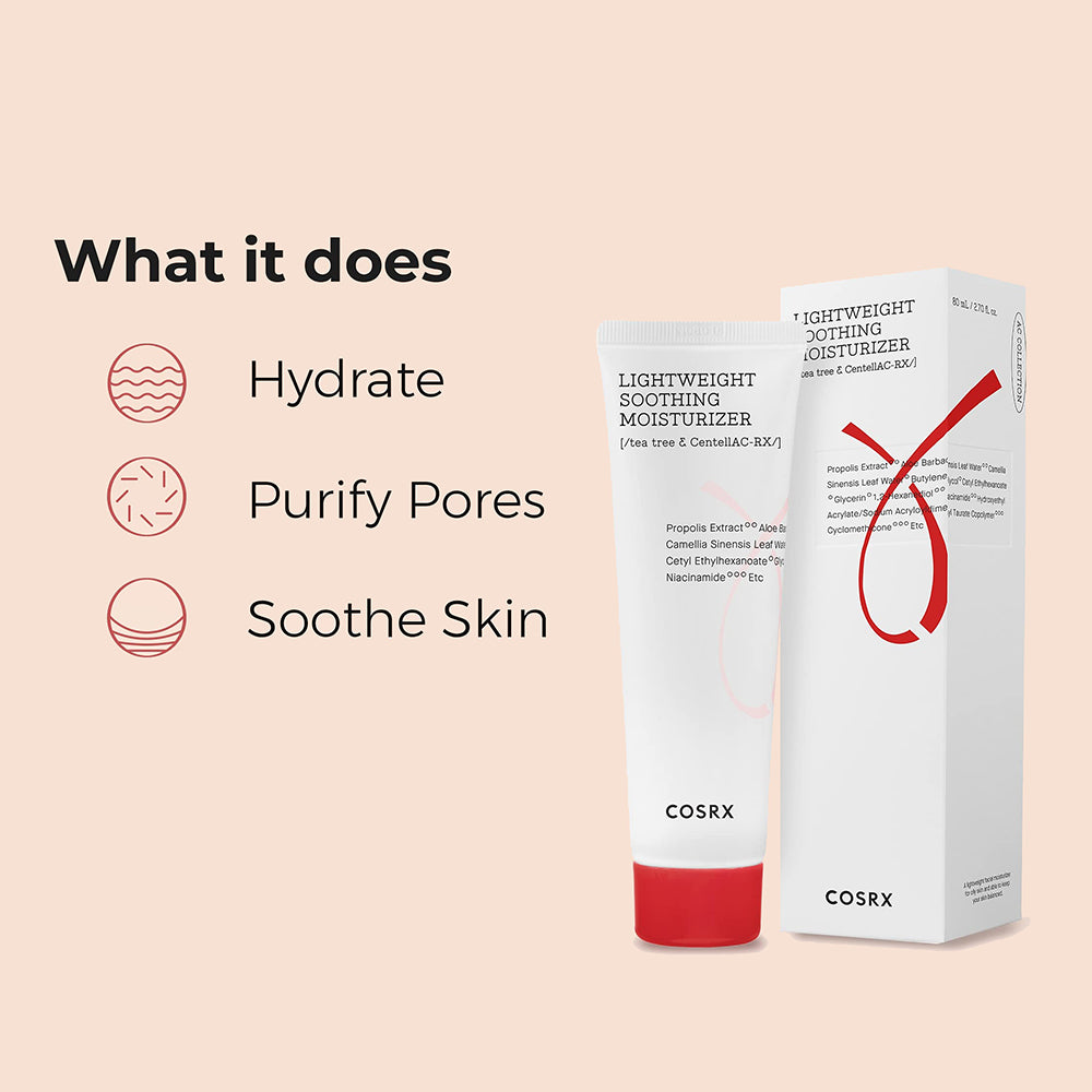 COSRX AC Collection Lightweight Soothing Moisturizer 80 ml