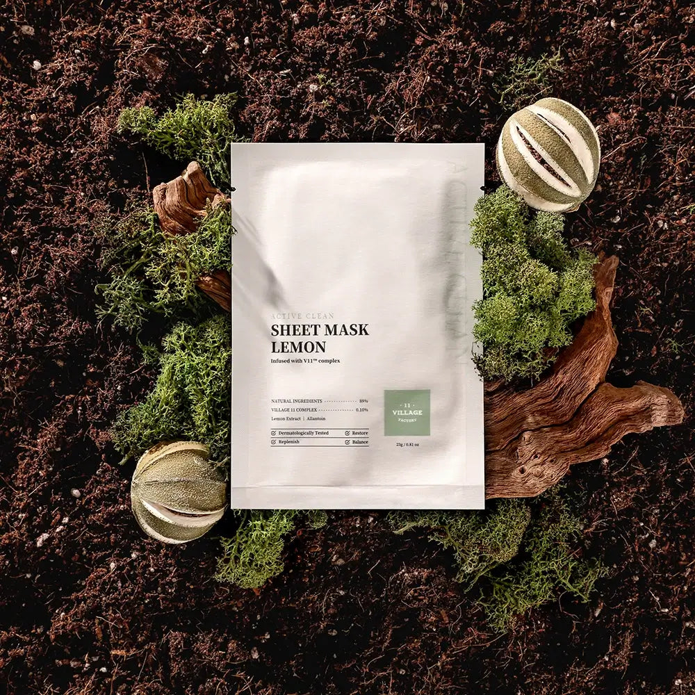 VILLAGE 11 FACTORY Active Clean Sheet Mask Lemon