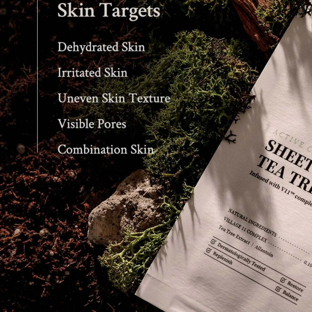 VILLAGE 11 FACTORY Active Clean Sheet Mask Tea-Tree