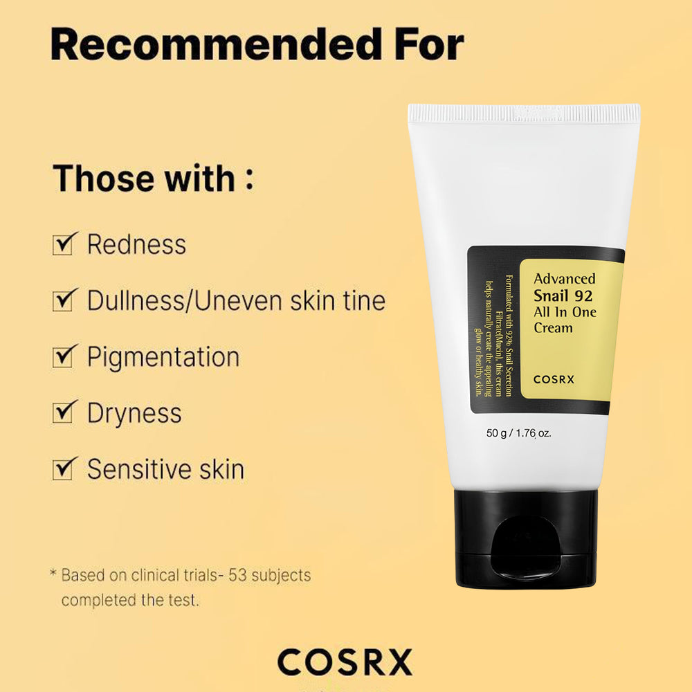 COSRX Advanced Snail 92 All in one Cream Tube, 50 gr