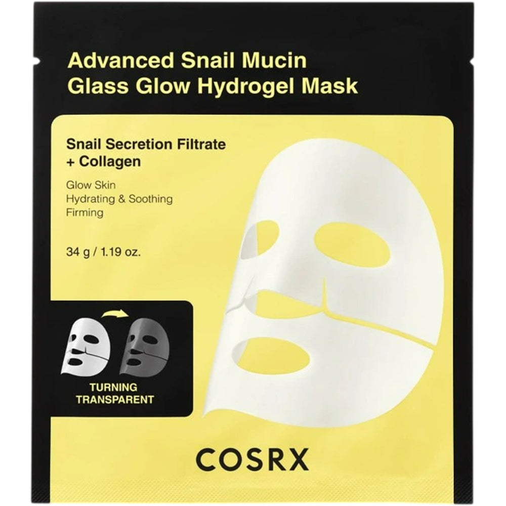 Advanced Snail Mucin Glass Glow Hydrogel Mask Masca de fata 34 gr