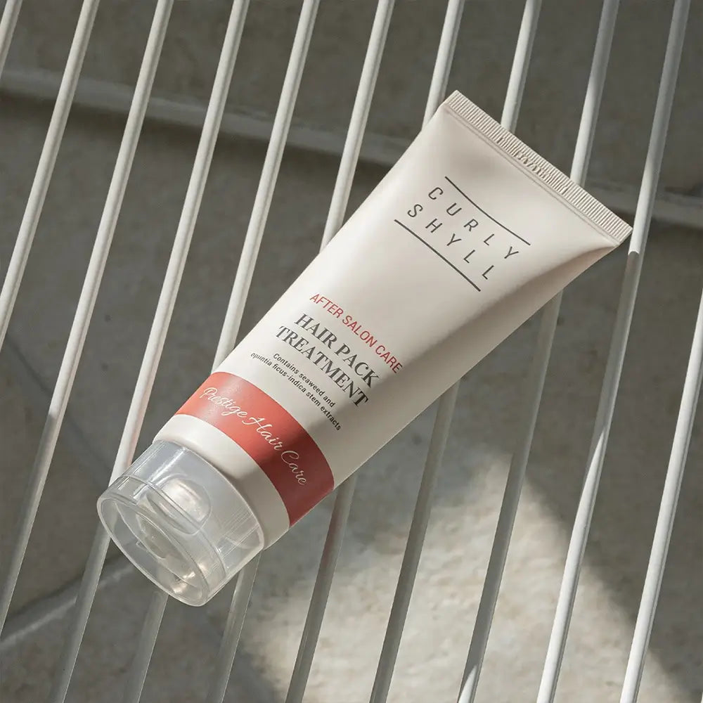 CURLY SHYLL Haarpackung nach dem Salonbesuch - Haarmaske mit Meeresalgenextrakt und Opuntia Ficus-Indica Stammextrakt zur Haarnährung und Feuchtigkeitspflege - 250 ml