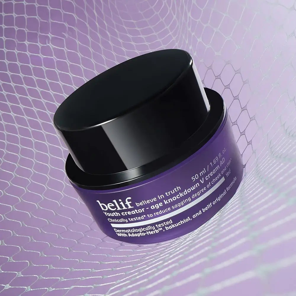 BELIF Age Knockdown V Cream AD - Gesichtscreme mit Bakuchiol und Tocopherol (Vitamin E) zur Revitalisierung der Haut und Erhaltung des Hautkomforts - 50 ml