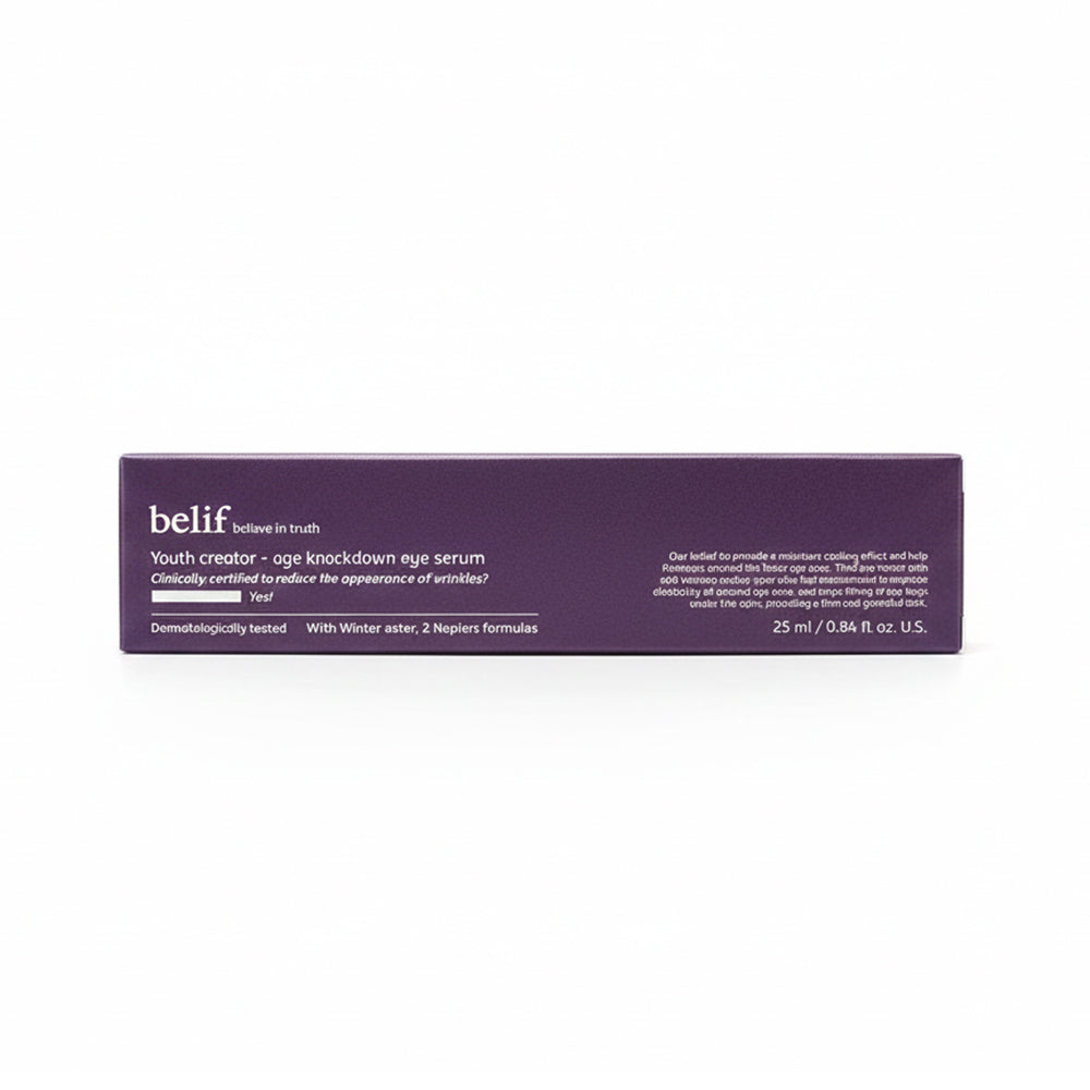 BELIF Age Knockdown V Augencreme - Augencreme mit Natriumhyaluronat und Adenosin, die zur Hautfeuchtigkeit und zum Hautkomfort beitragen - 25 ml
