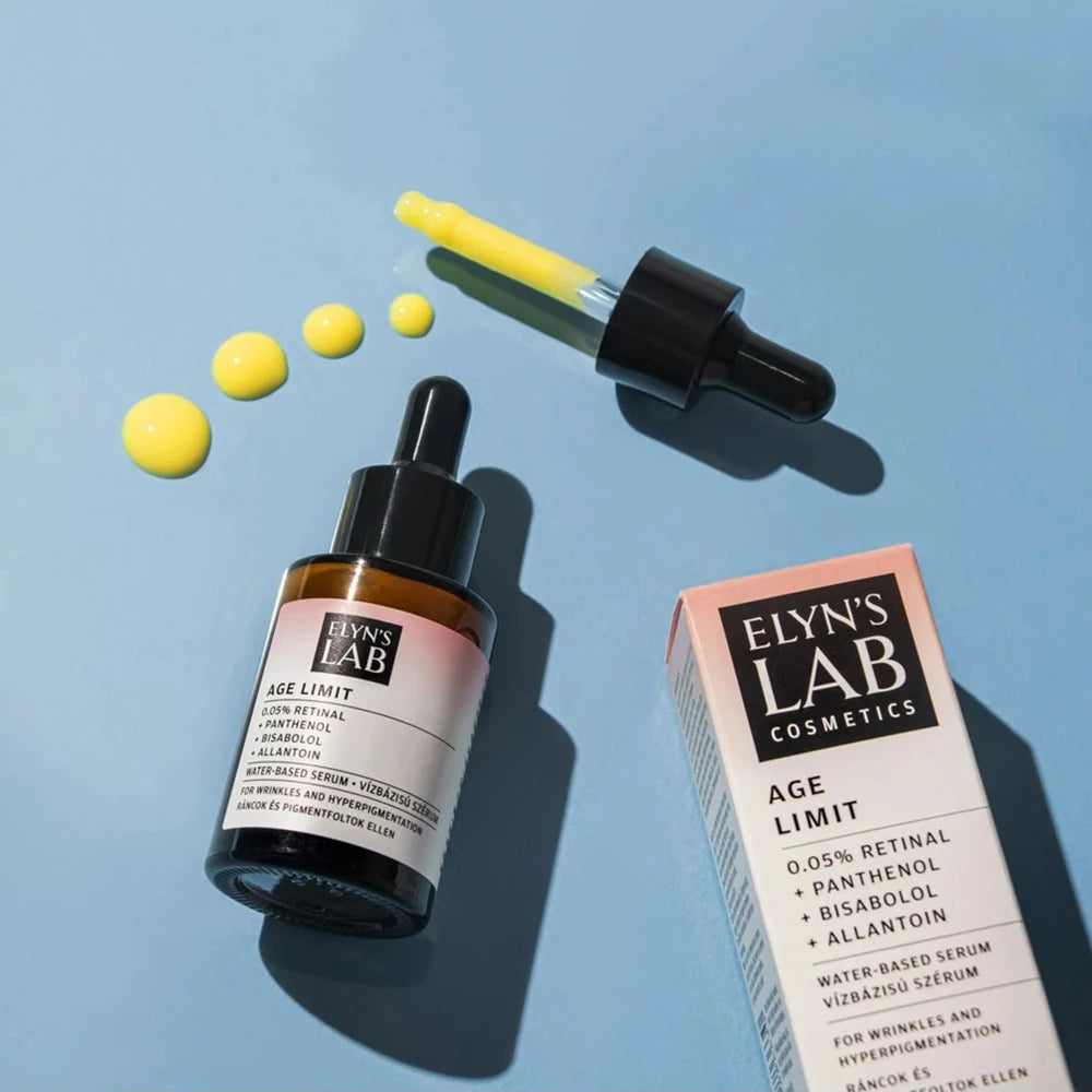 ELYN'S LAB Age Limit 0,05% Retinal - Gesichtsserum mit 0,05% Retinal und Bisabolol, das zur Reduzierung von Falten und Pigmentflecken sowie zur Erhaltung des Hautkomforts beiträgt - 30 ml