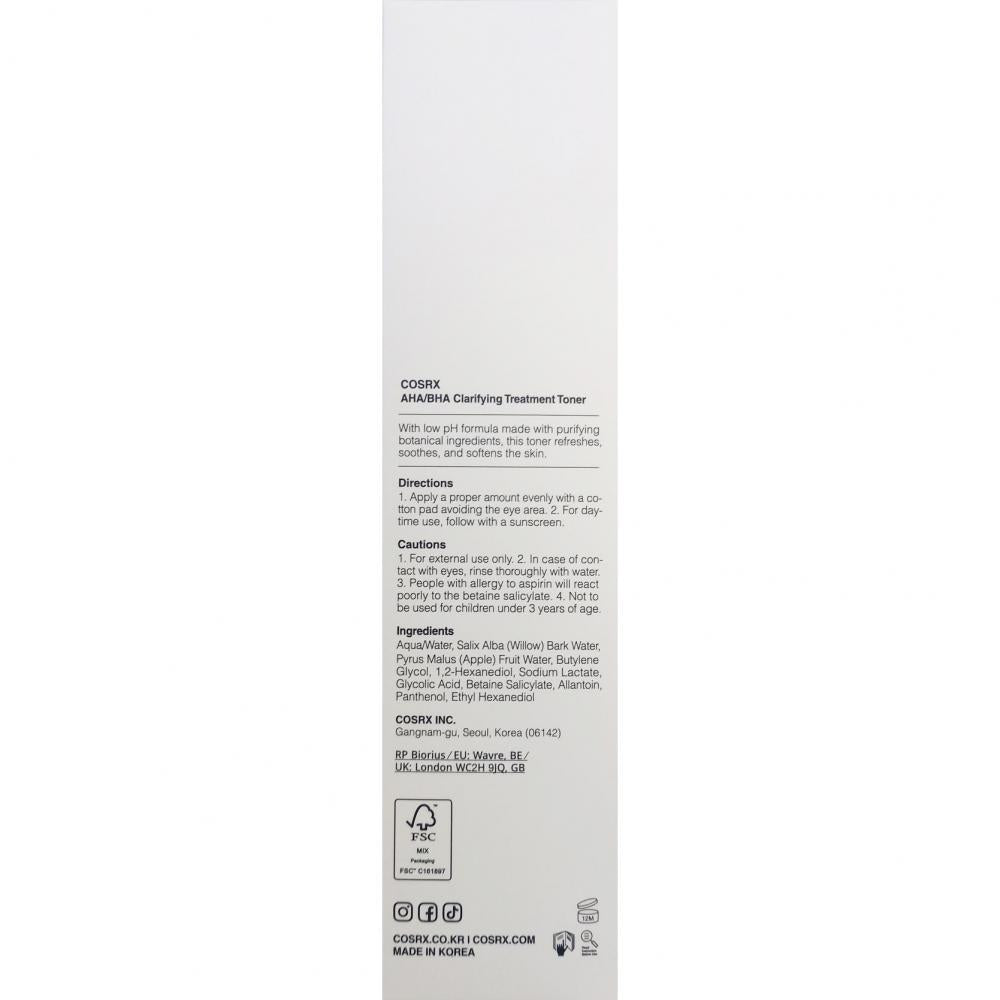 COSRX AHA/BHA Klärendes Behandlungswasser, 150 ml