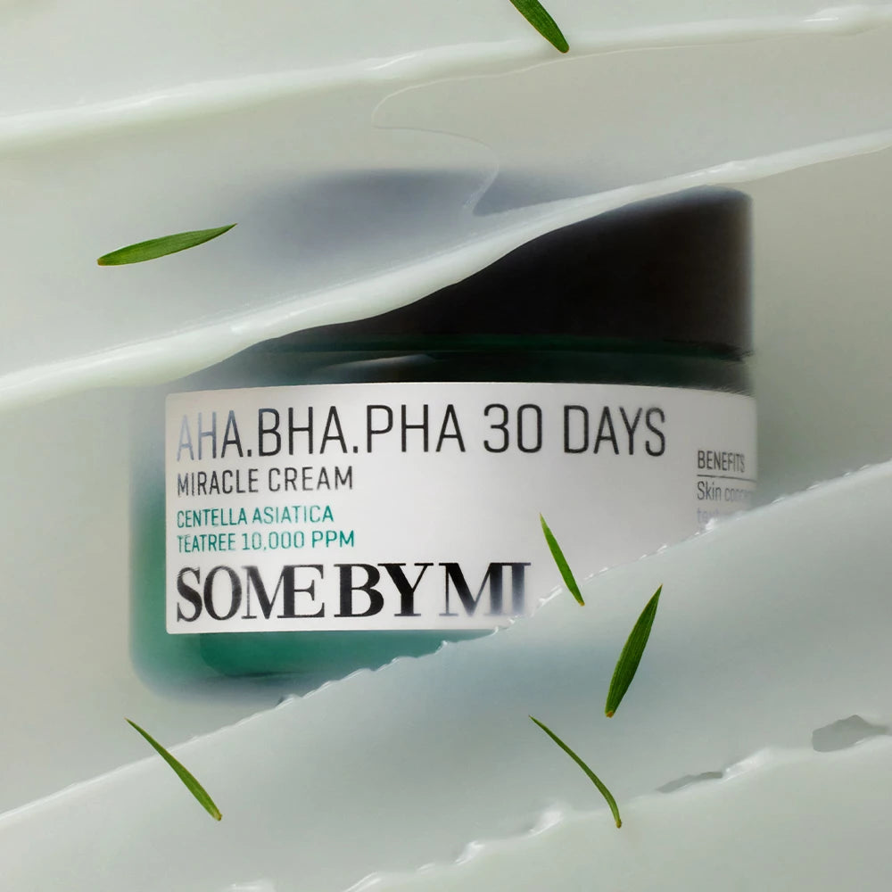 SOME BY MI AHA BHA PHA 30 Tage Wundercreme - Gesichtscreme mit AHA & BHA zur sanften Exfoliation und optimalen Feuchtigkeitsversorgung - 60g