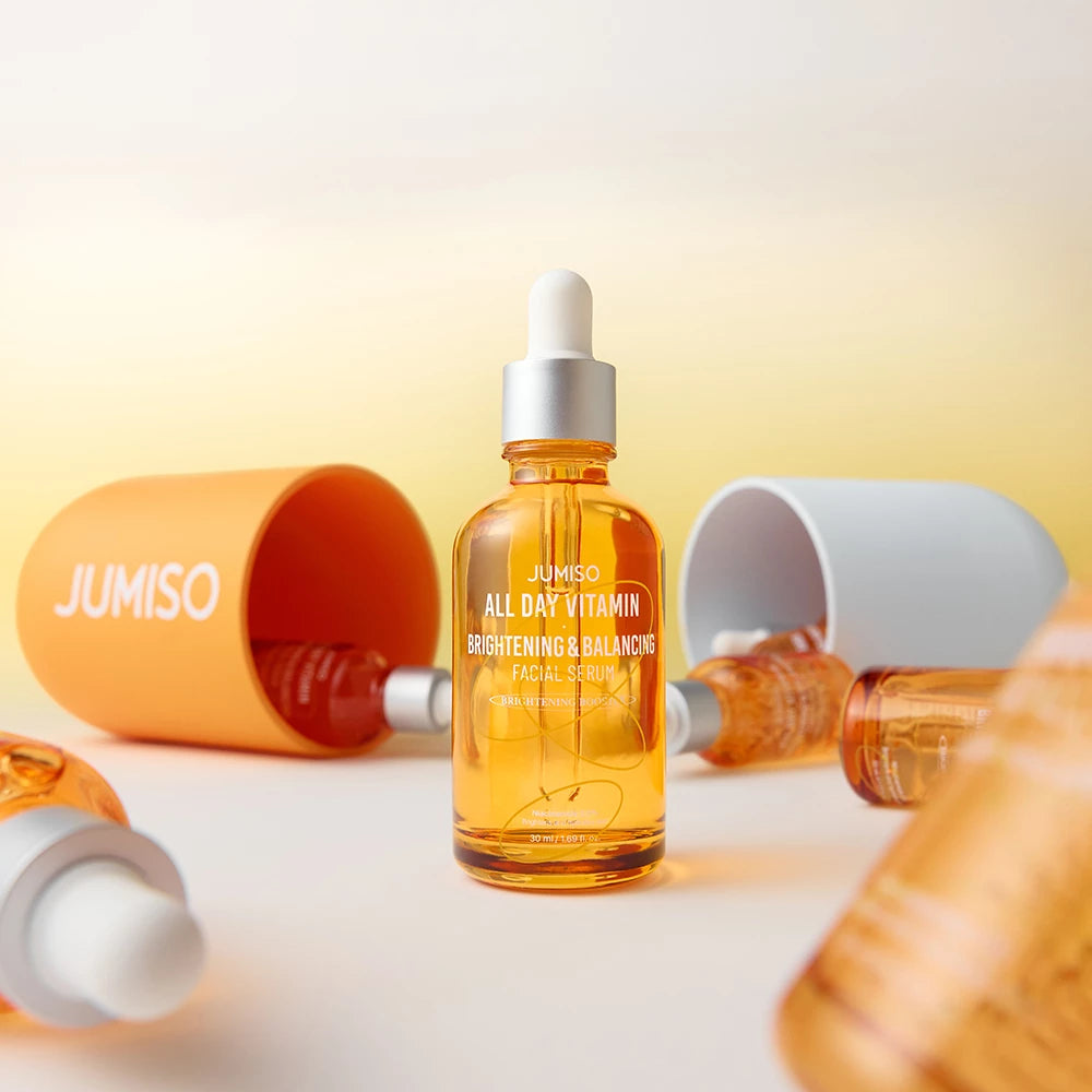 JUMISO All Day Vitamin Aufhellendes und Ausgleichendes Serum - Gesichtsserum mit Niacinamid und stabilisiertem Vitamin C zur Tonvereinheitlichung und Erhaltung der Ausstrahlung - 50 ml