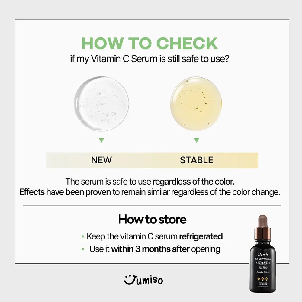 JUMISO All Day Vitamin Serum für das Gesicht Pure C 5.5 - Intensive Aufhellung und Antioxidans, 15 ml