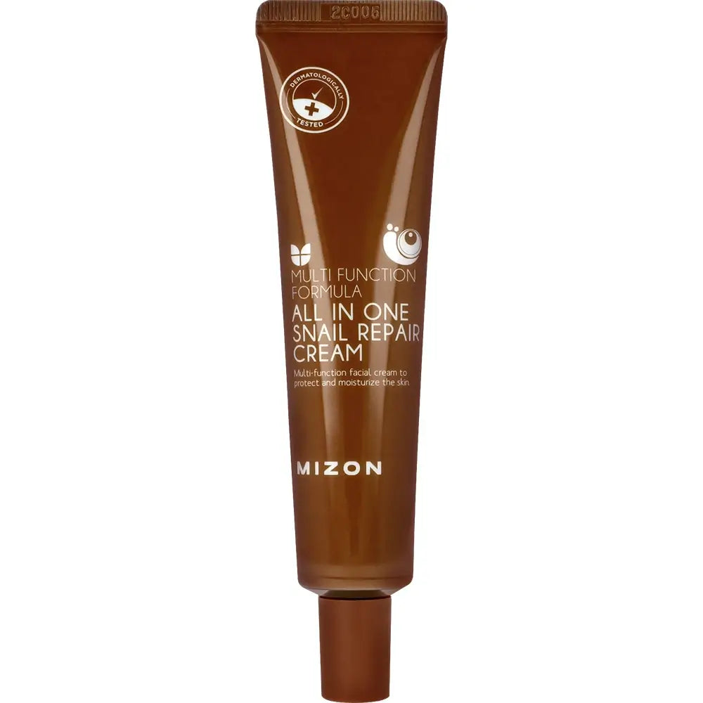 MIZON All In One Schnecken Repair Creme - Gesichtscreme mit Schneckensekret-Filtrat und Centella Asiatica Extrakt zur Hydratation und Hautkomfort - 35 ml