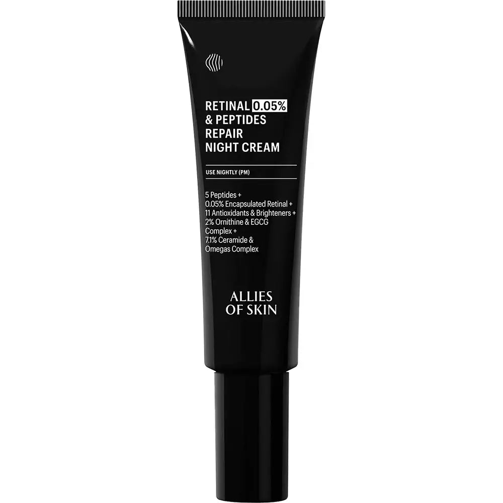 Allies of Skin Retinal 0.05 % & Peptides Repair Night Cream 48 ml – luxuriöse Nachtpflege
