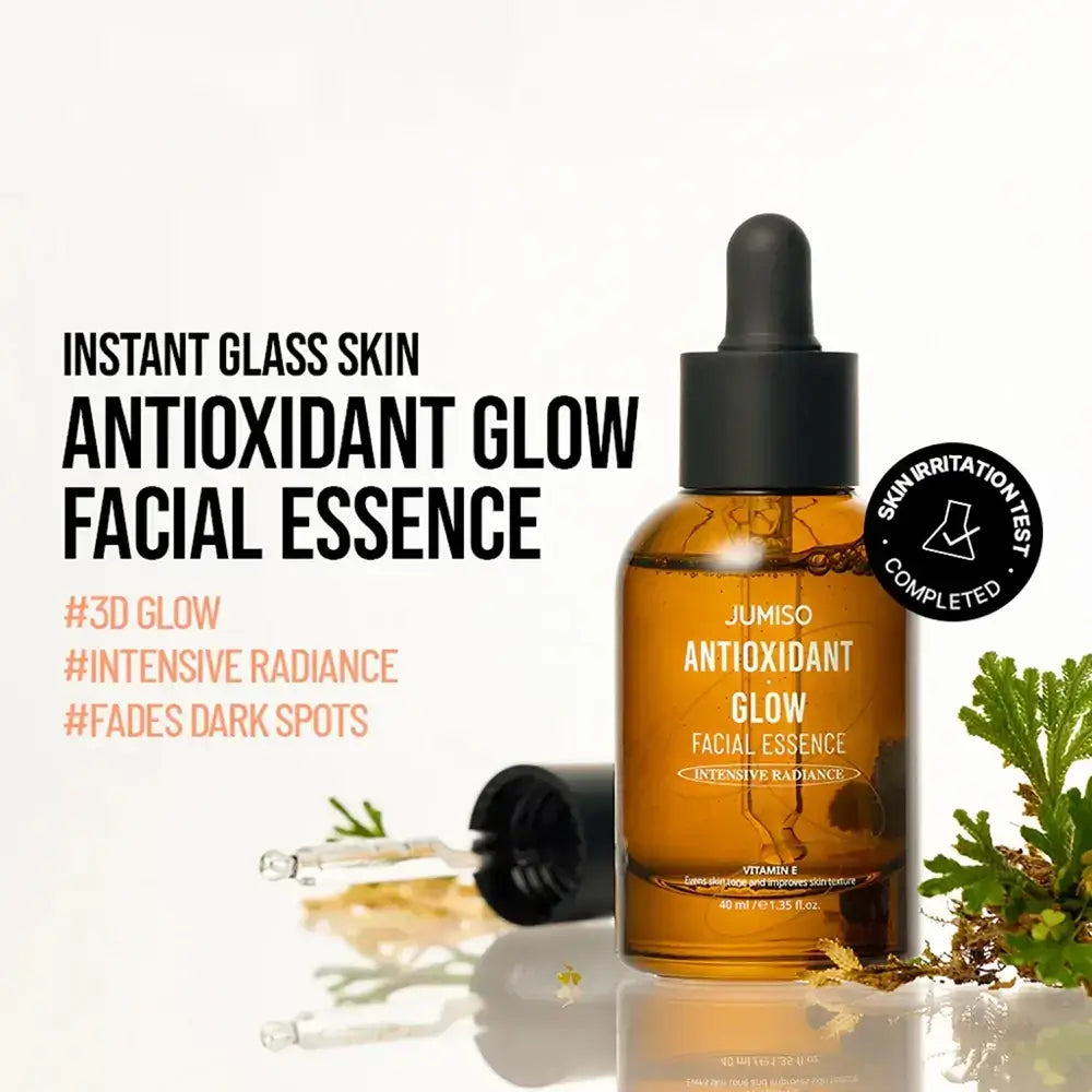 JUMISO Antioxidant Glow Gesichts-Essenz - mit Niacinamid und Alpha-Arbutin, zur Verbesserung des ungleichmäßigen Hauttons und zur Aufhellung von Hyperpigmentierung - 40 ml