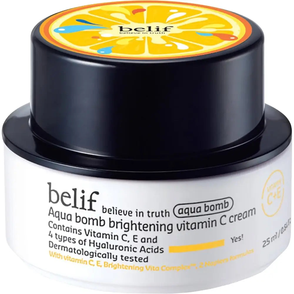 BELIF Aqua Bomb Vitamin C Gesichtscreme - Intensive Feuchtigkeit und strahlender Glanz, 25 ml