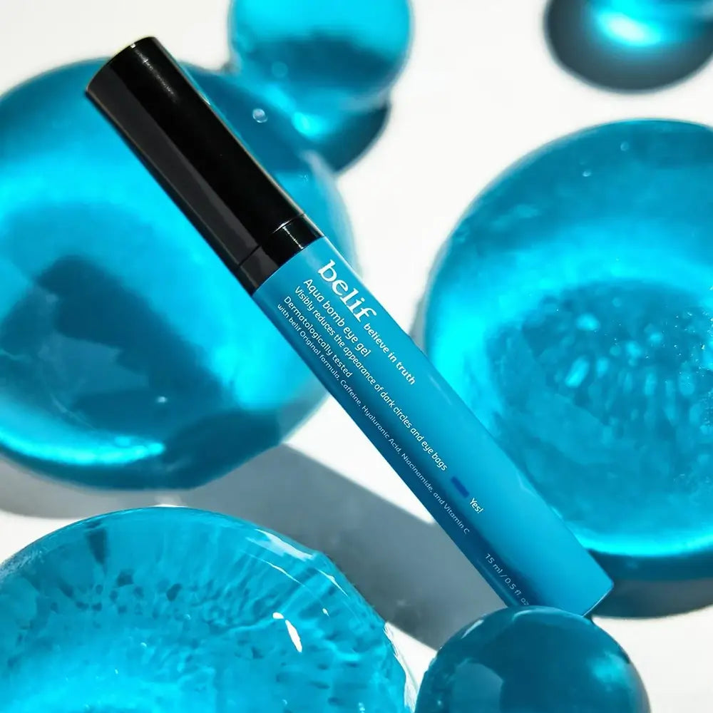 BELIF Aqua Bomb Eye Gel - Augengel mit Koffein und Hyaluronsäure zur Reduzierung von Tränensäcken und Feuchtigkeitsversorgung der Augenpartie - 15 ml