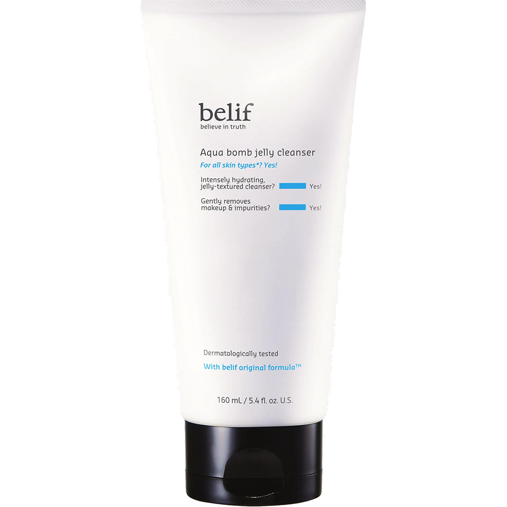 BELIF Aqua Bomb Gelee-Reiniger - Reinigungs-Gel formuliert mit Aminosäuren und Glycerin, das hilft, Make-up, Unreinheiten und überschüssigen Talg zu entfernen und den Hautkomfort zu bewahren - 160 ml