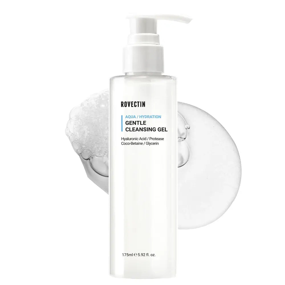 ROVECTIN Aqua Gentle - Reinigungsgel mit Glycerin und Sodium Cocoyl Alaninat für sanfte Reinigung und tiefe Feuchtigkeit für gesunde, ausgeglichene Haut - 175 ml