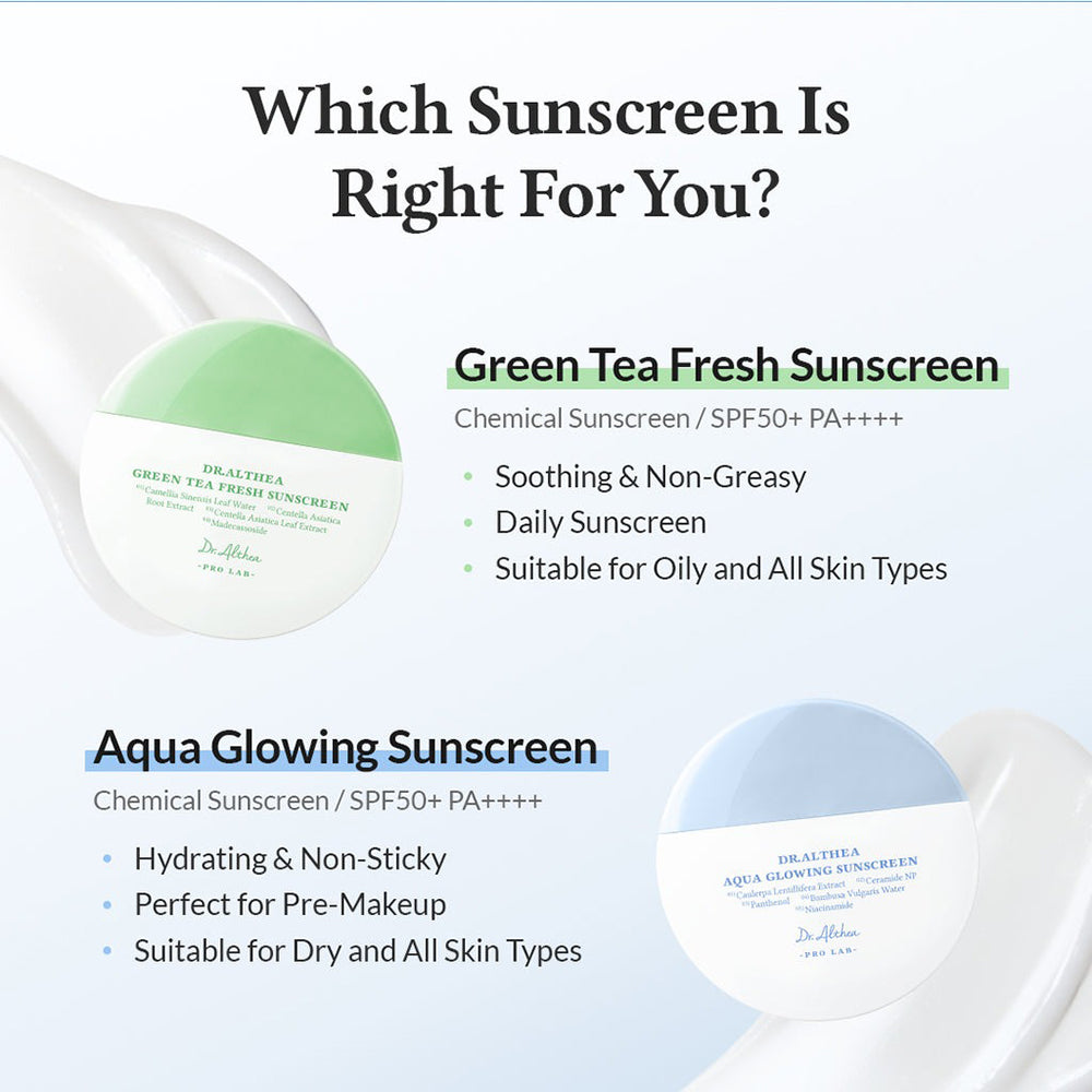 Dr. Althea Aqua Glowing Sonnencreme - Gesichtspflege mit Panthenol und Niacinamid, schützt vor UVA- und UVB-Strahlen (SPF50 PA++++) und hält die Haut mit Feuchtigkeit versorgt - 45 ml