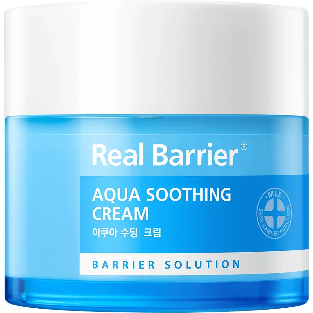 REAL BARRIER Aqua Beruhigungscreme - Gesichtscreme mit Hyaluronsäure und Ceramiden, für Feuchtigkeit und Hautkomfort - 50 ml
